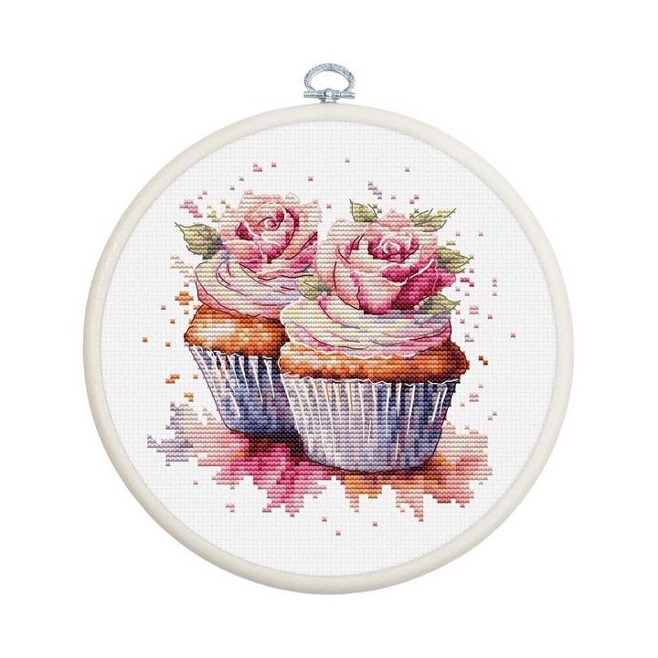 Luca-S Kit de broderie Cupcakes