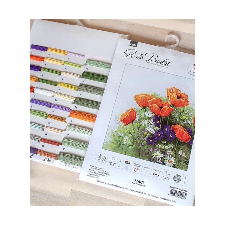 Luca-S Embroidery kit Poppies 5