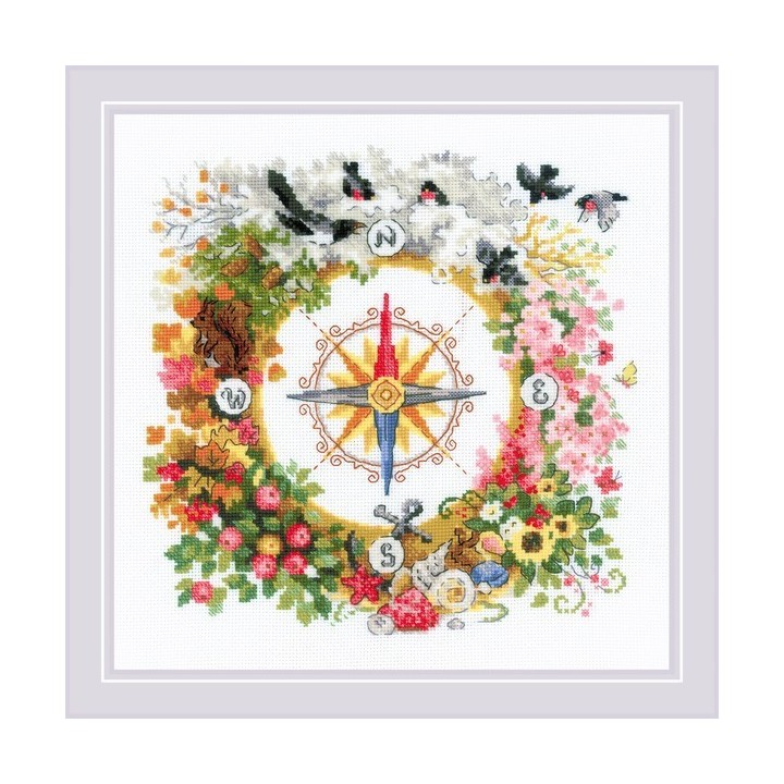 Riolis Embroidery kit Compass