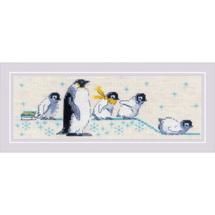 Riolis Embroidery kit Penguins