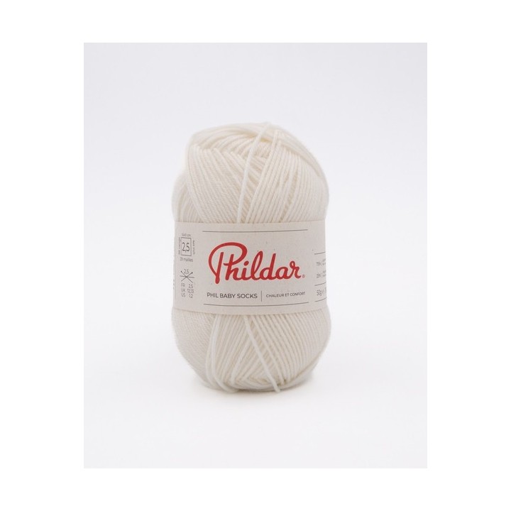 Phildar Phil Baby + Socks Ecru