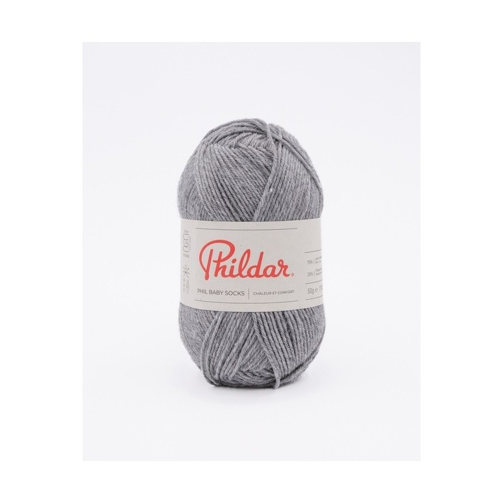 Phildar Phil Baby + Socks Gris Chine Clair