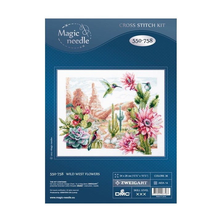 Kit de broderie Fleurs du Far West