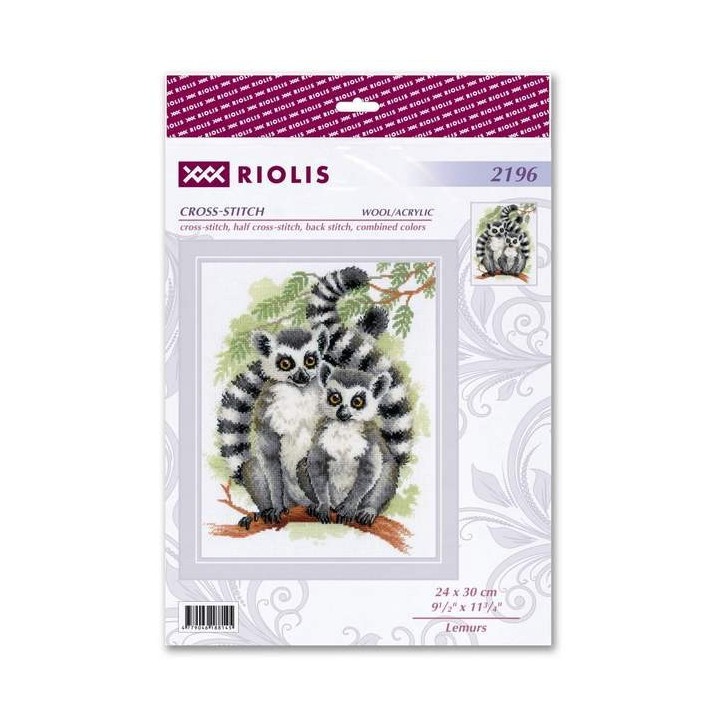 Riolis Stickset Lemuren