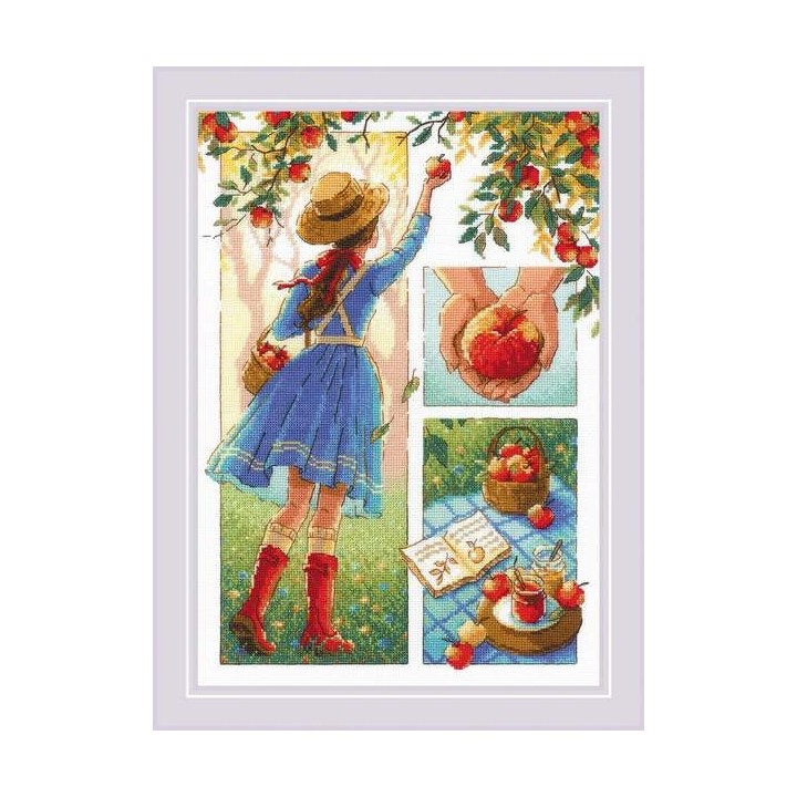 Riolis Embroidery kit Apple day