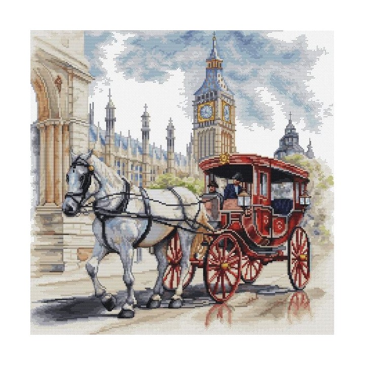 Luca-S Embroidery kit Carriage Ride