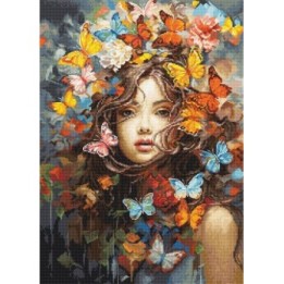 Luca-S Kit de broderie Magie des papillons