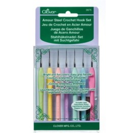 Crochet hook set Amour 0,6 mm - 1,75 mm