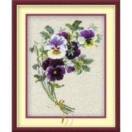Riolis Kit de broderie Bouquet de pensées 2