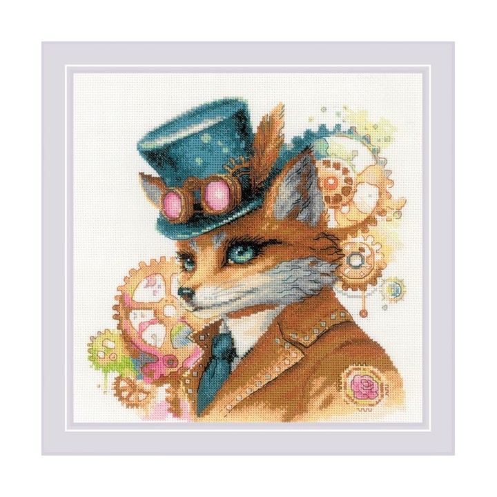 Riolis Embroidery kit Steampunk Fox