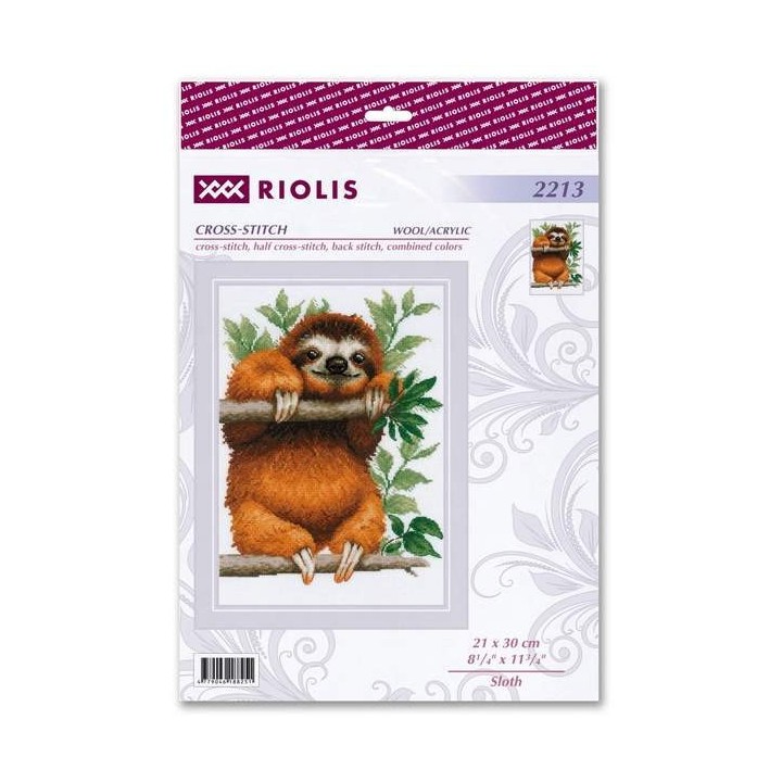 Riolis Embroidery kit Sloth