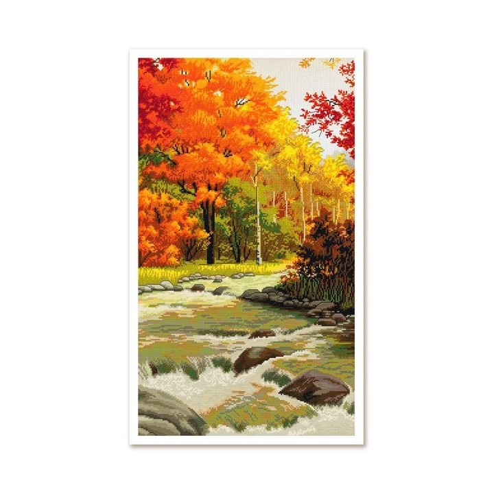 Borduurpakket Melodie van de herfst