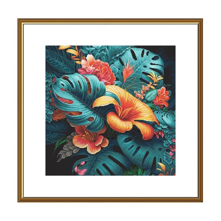 Kit de broderie Exotique
