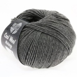 Lana Grossa Cool Wool Mélange Donkergrijs gemeleerd 0412