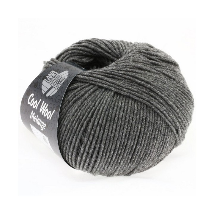 Lana Grossa Cool Wool Mélange Donkergrijs gemeleerd 0412