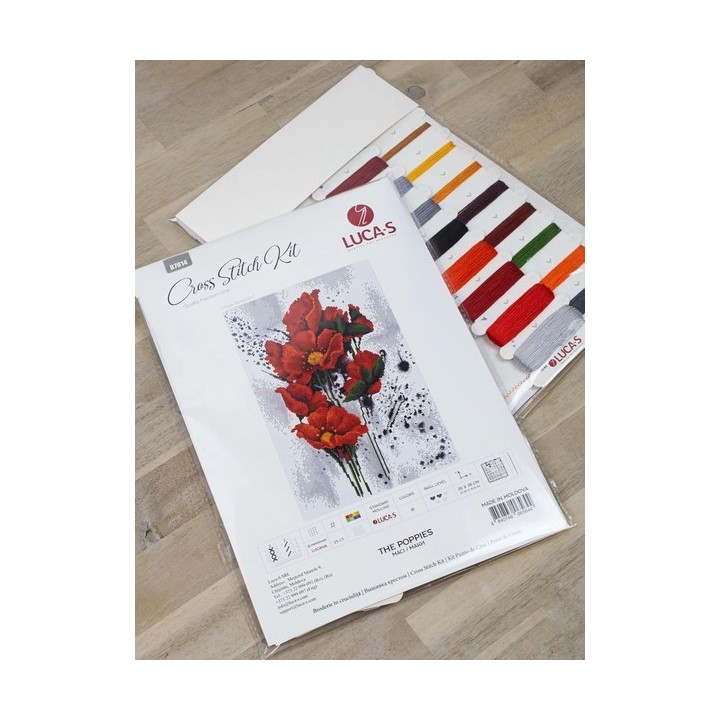 Luca-S Embroidery kit The Poppies