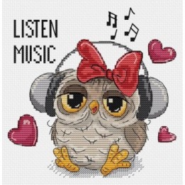 Luca-S Embroidery kit Listen Music