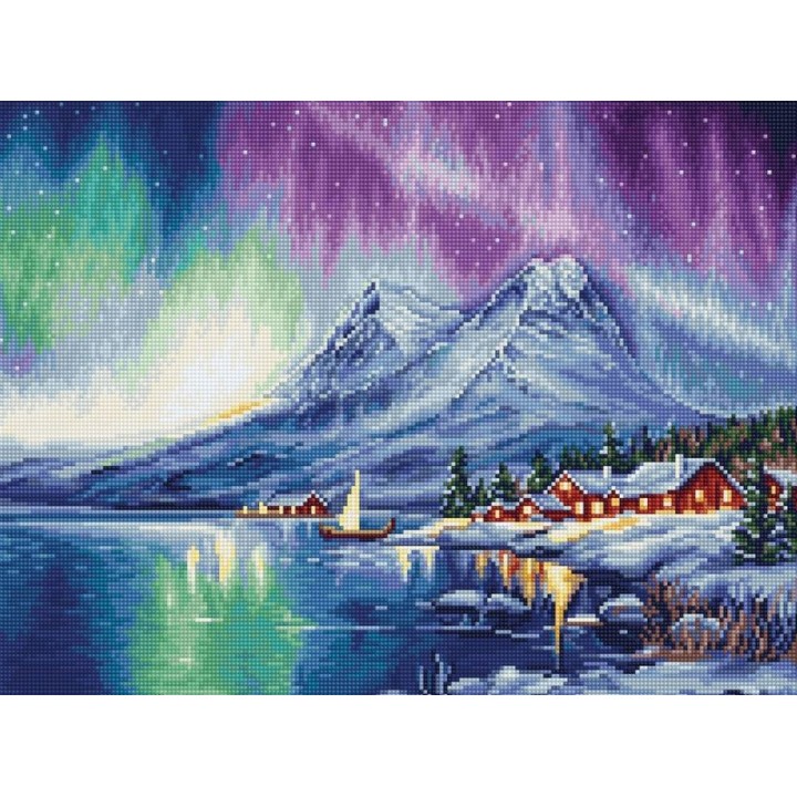 Luca-S Embroidery kit Northern Lights