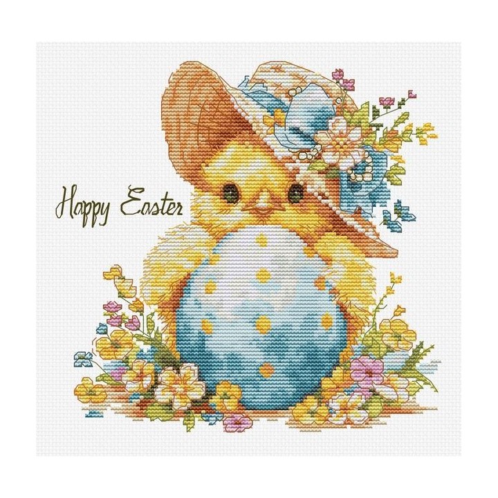 Luca-S Kit de broderie Le poulet heureux