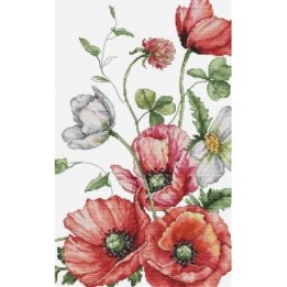 Luca-S Embroidery kit The Field Poppies