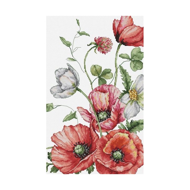 Luca-S Embroidery kit The Field Poppies