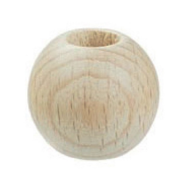 Perles de macramé en bois 40 mm
