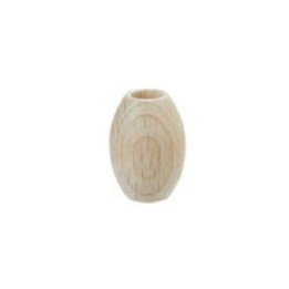 Houten macramé kralen ovaal 14 x 21 mm
