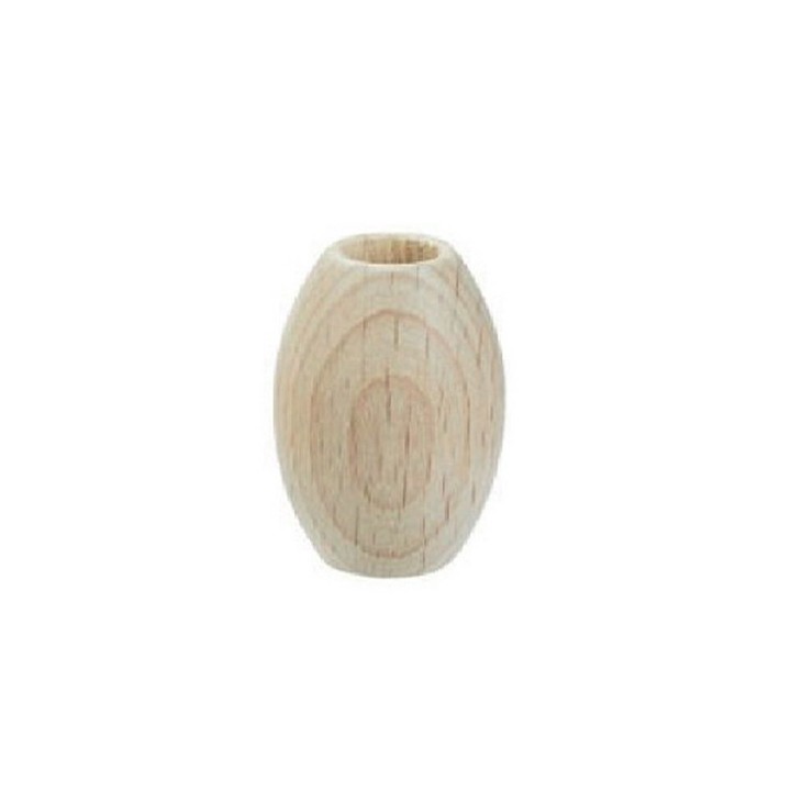 Makramee perlen Oval 20 x 30 mm holz
