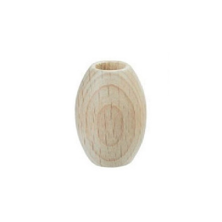 Makramee perlen Oval 22 x 30 mm holz