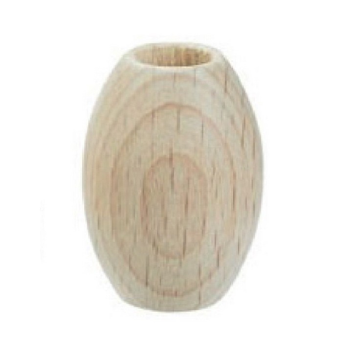 Houten macramé kralen ovaal 28 x 44 mm
