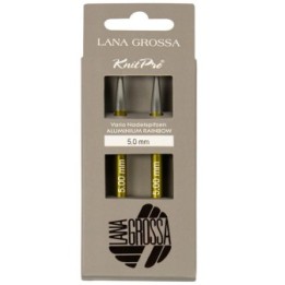 Lana Grossa Vario Rainbow rondbreinaald punten 5 mm