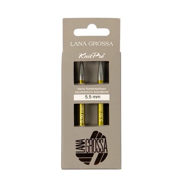 Lana Grossa Vario Rainbow rondbreinaald punten 5,5 mm