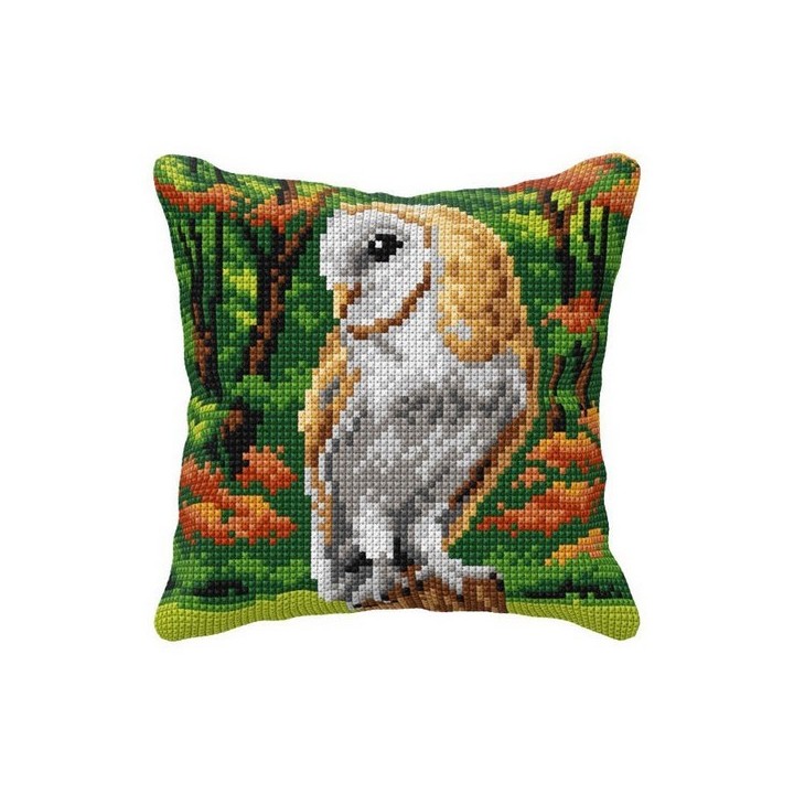 Cross stitch cushion kit Owl 99040