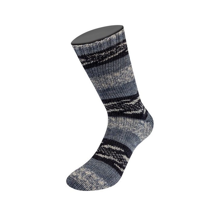 Lana Grossa Meilenweit 100 Denim Mix Black 4655