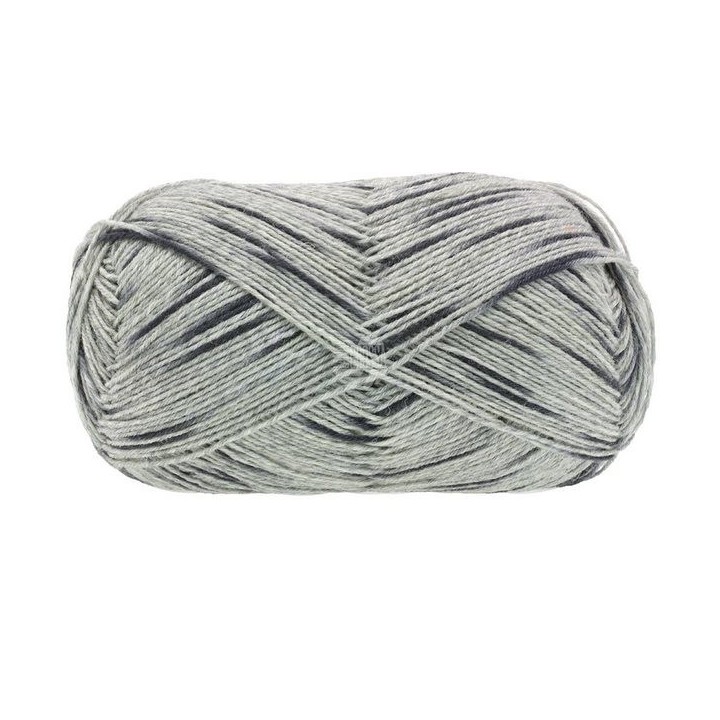 Lana Grossa Meilenweit 100 Denim Mix Black 4657