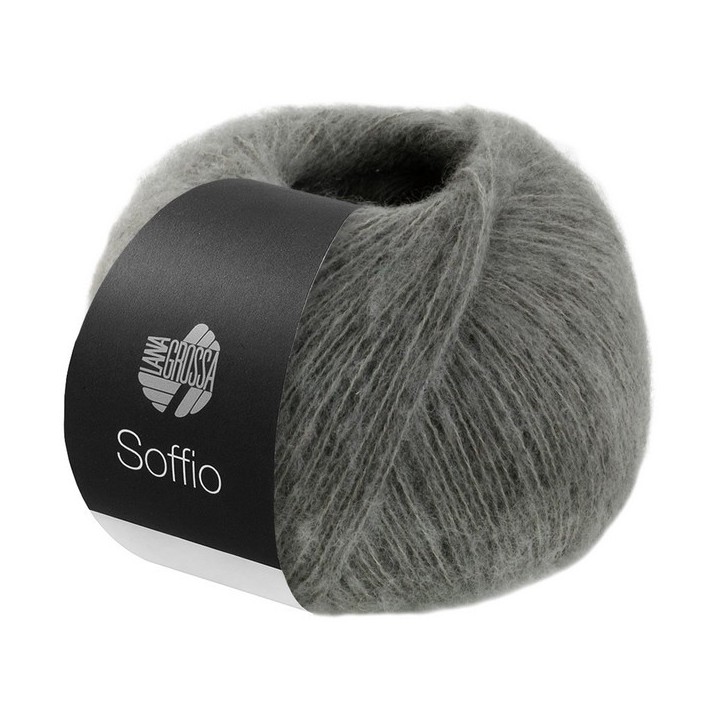 Lana Grossa Soffio 014 Gris foncé