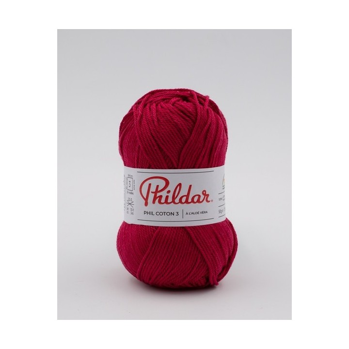 Phildar Phil Coton 3 framboise