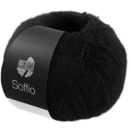 Lana Grossa Soffio 020 Schwarz