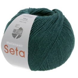 Lana Grossa Meilenweit 100 Seta 35 Dark blue green