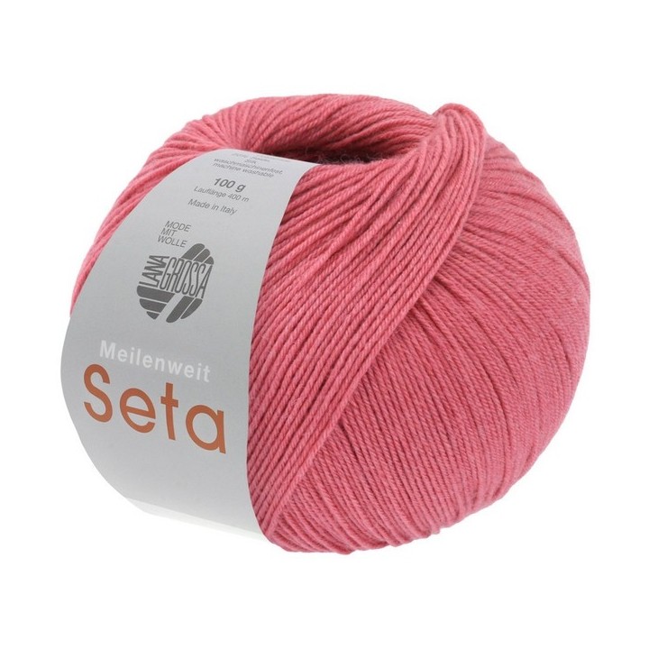Lana Grossa Meilenweit 100 Seta 44 Lilies pink