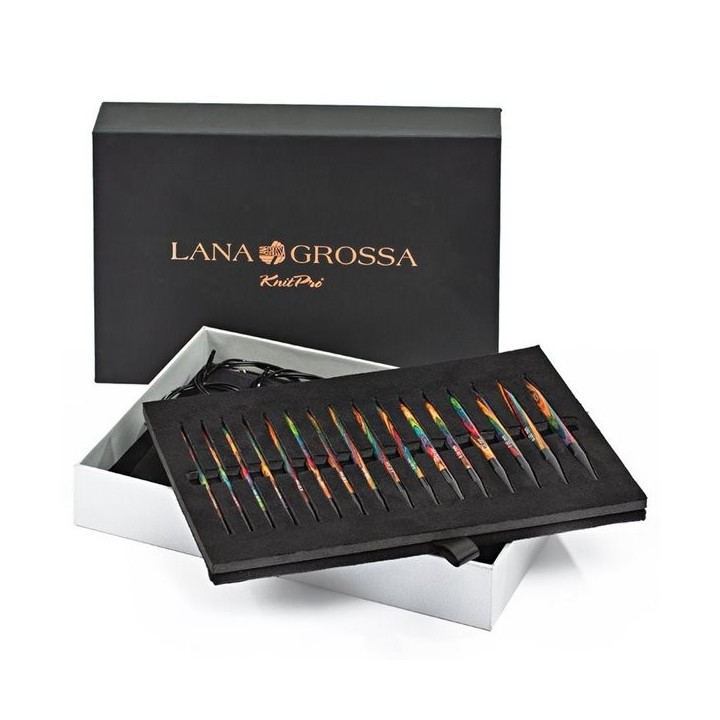 Lana Grossa Circular needle set Design wood