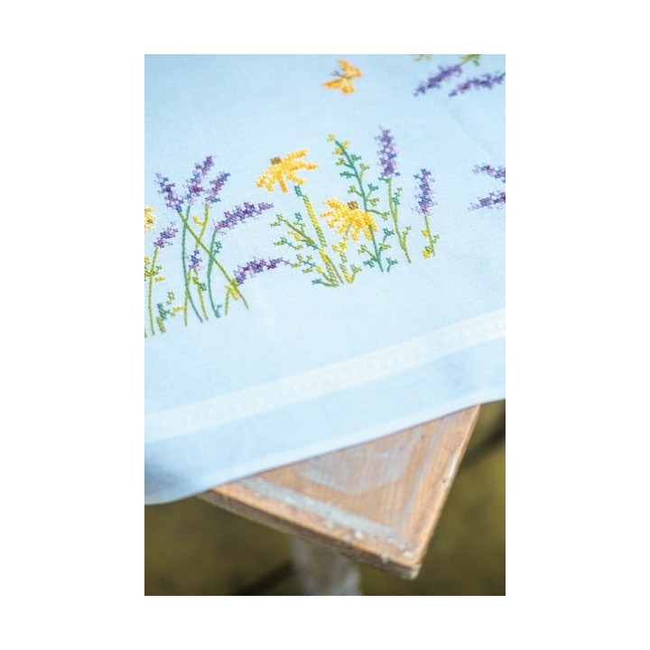 Bedruckte Deckepackung Lavendel