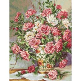 Luca-S Embroidery kit Posies for the Princess