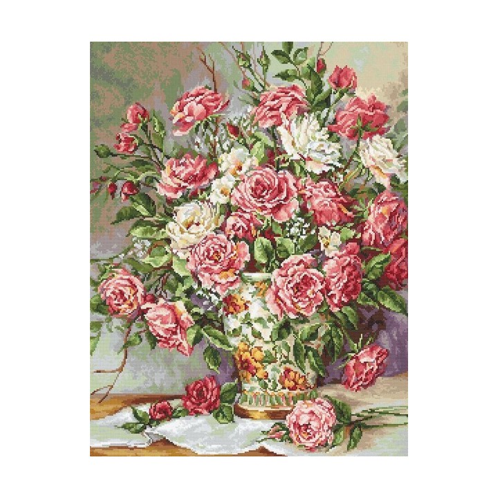 Luca-S Kit de broderie Posies pour la princesse
