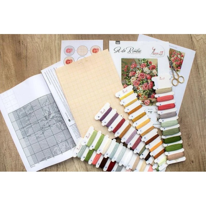 Luca-S Embroidery kit Posies for the Princess