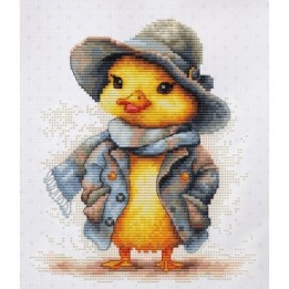 Luca-S Embroidery kit The Detective Duck