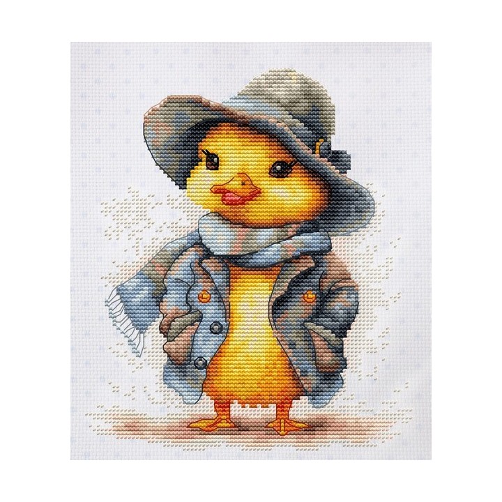 Luca-S Kit de broderie Le canard détective