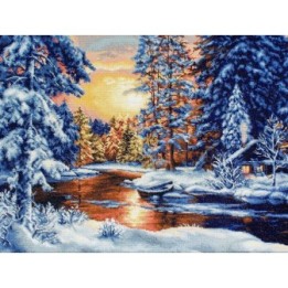 Luca-S Embroidery kit Winter Landscape