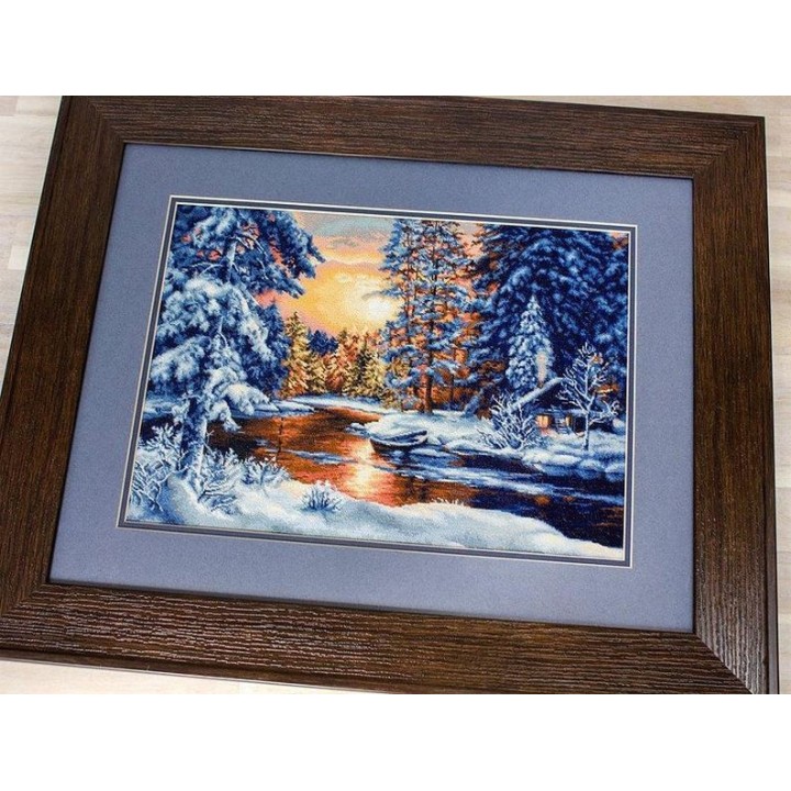 Luca-S Kit de broderie Paysage d'hiver