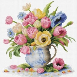Luca-S Stickset Tulpenstrauß
